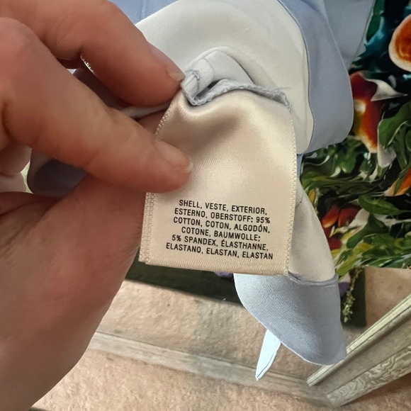 Anthropologie Maeve Midi Dress 4p Orange Bough Sheath Stretch Blue High Neck - Picture 13 of 14